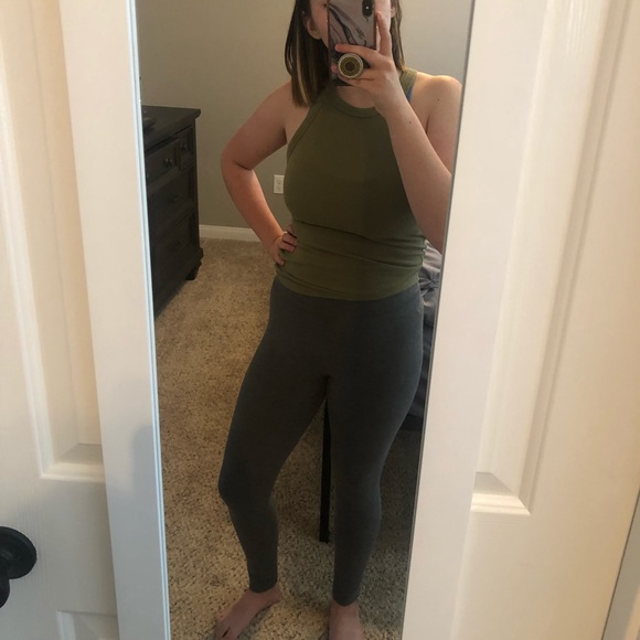 Aerie Grey Medium High Rise Leggings - Picture 4 of 7